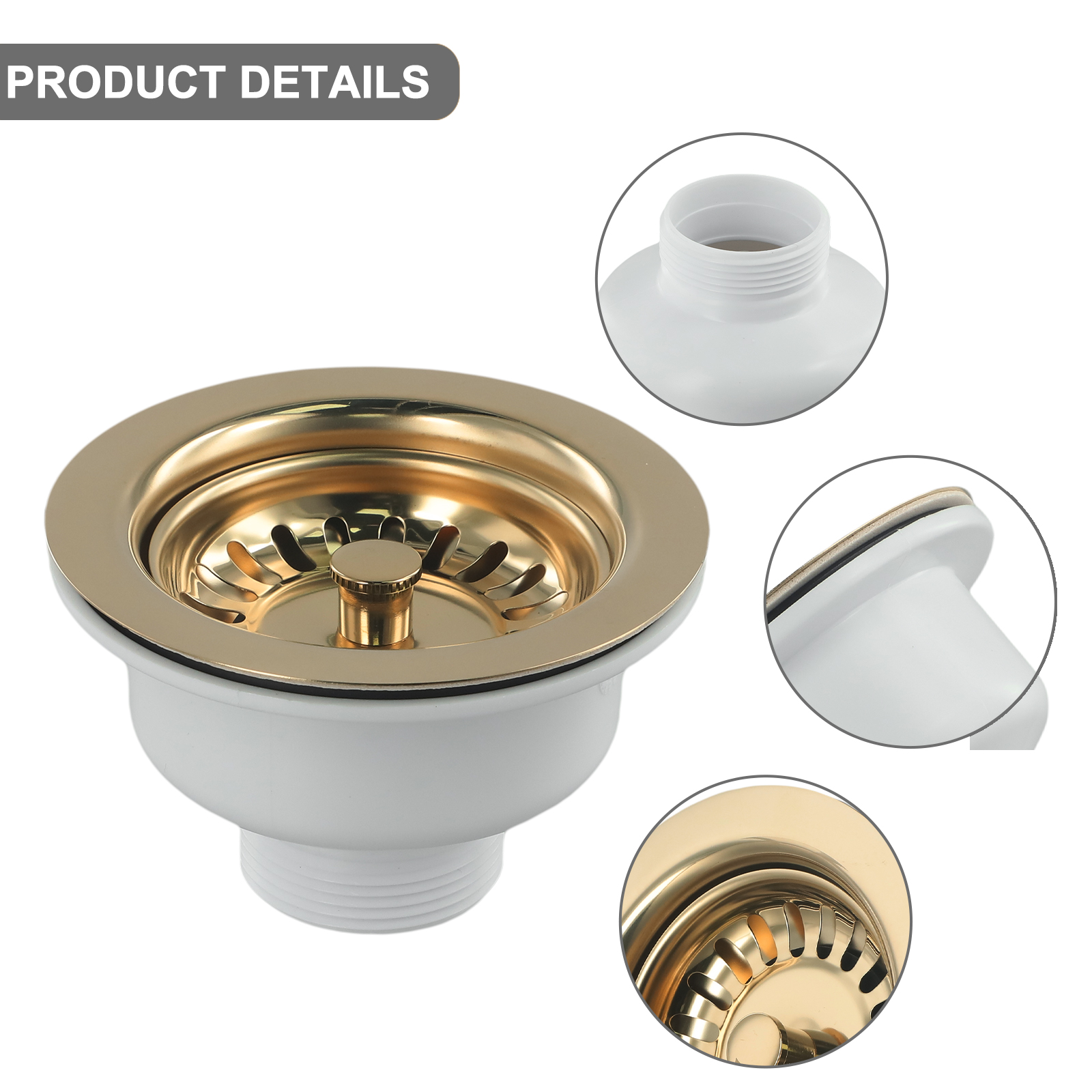 Home Improvement Kitchen - 114MM Sink Dish Drainer Strainer Drain