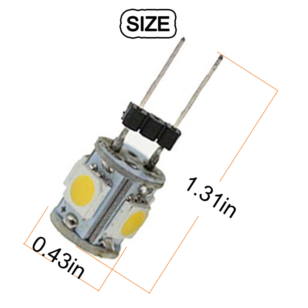 10pcs DC12V G4 5050 5 SMD LED  - Home Improvement Cars บทวิจารณ์และราคา
