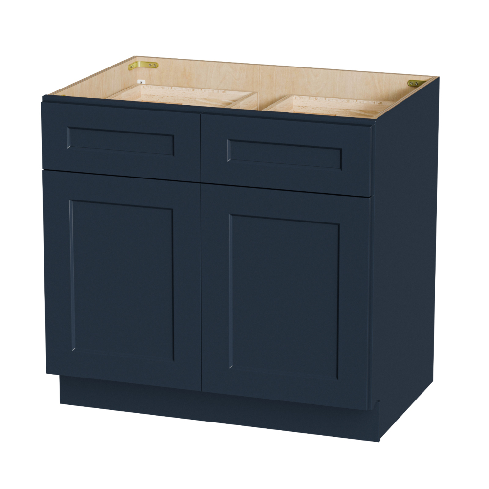 Navy Blue Shaker Base Cabinet  - Home Improvement Kitchen บทวิจารณ์และราคา