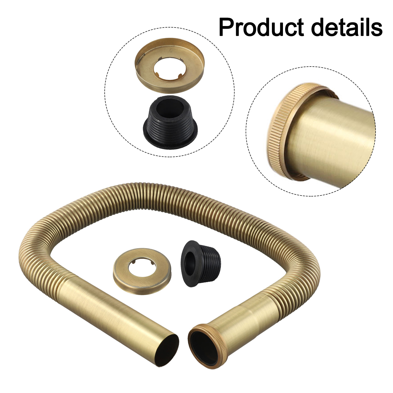 1pc Flexible Hose Brass Hose S - Home Improvement Kitchen บทวิจารณ์และราคา