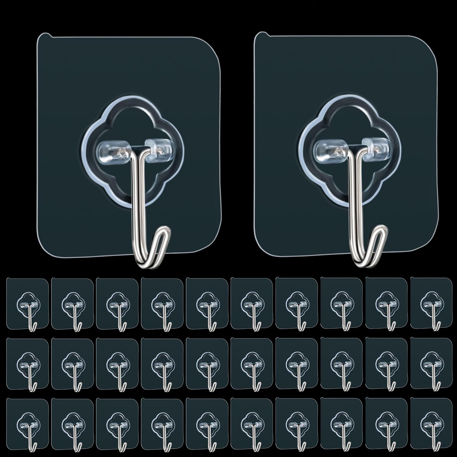 Adhesive Hooks, 32 Pack 33lb(M - Home Improvement Kitchen บทวิจารณ์และราคา