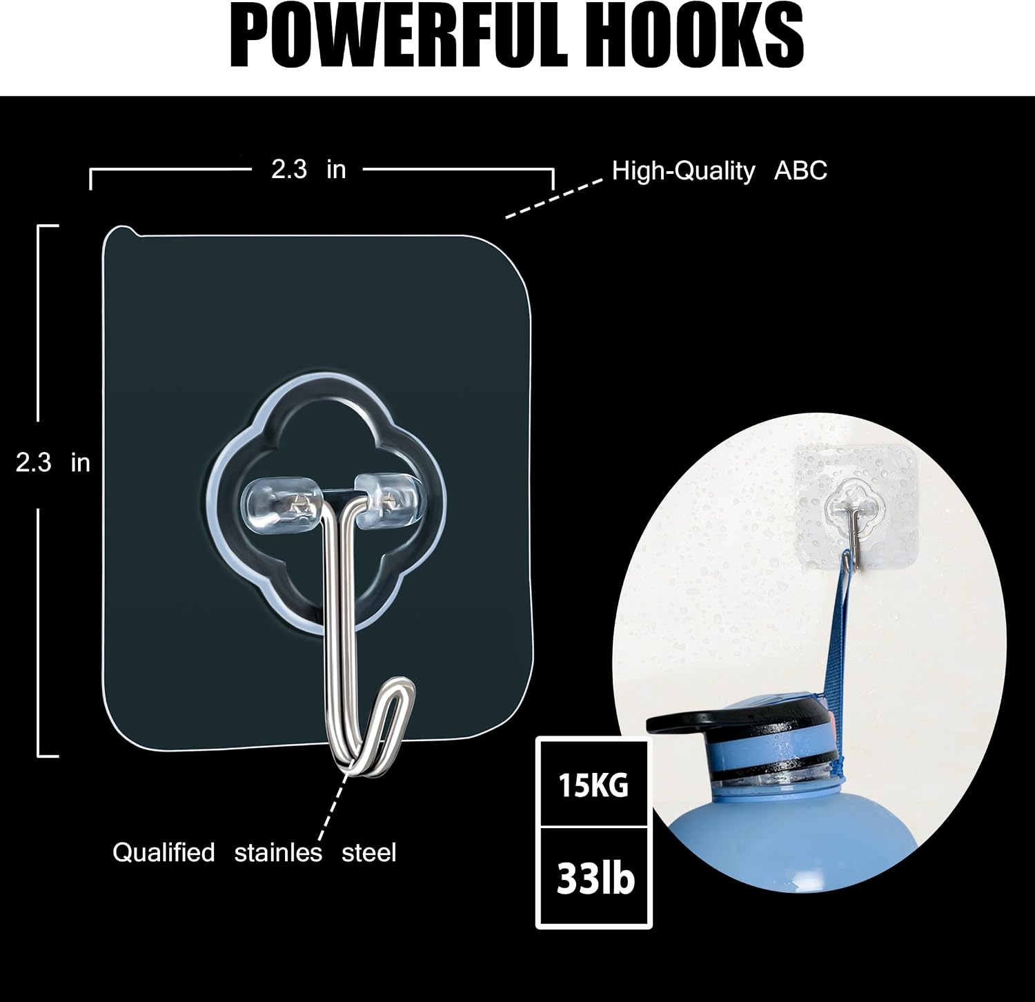 Adhesive Hooks, 32 Pack 33lb(M - Home Improvement Kitchen บทวิจารณ์และราคา